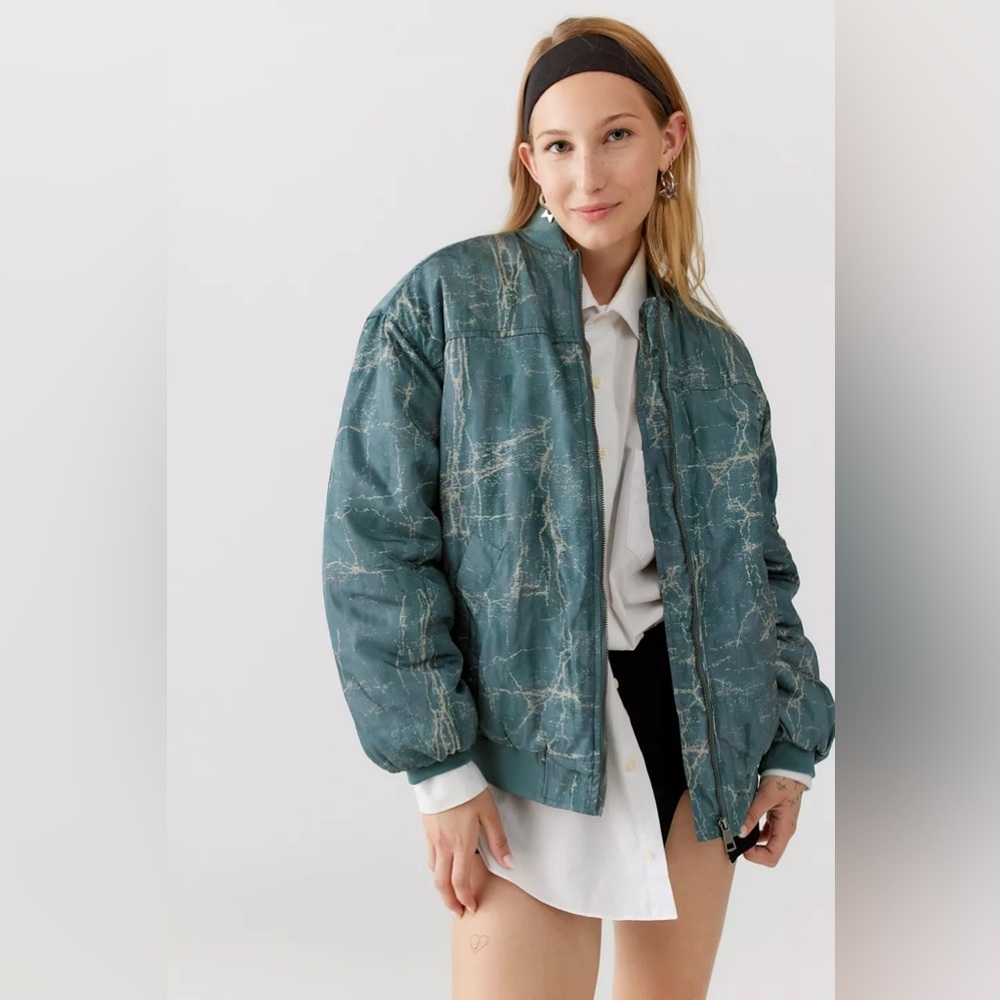 Urban Outfitters BDG Marcy Nylon Bomber Jacket